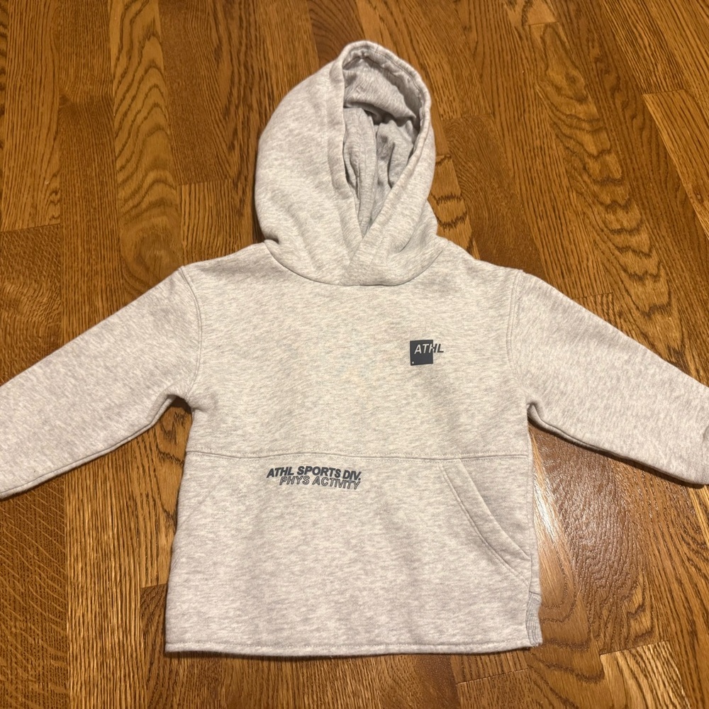 H&M Toddler Printed Light Gray Hoodie